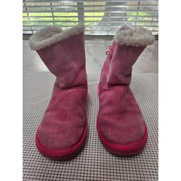 UGG Pink Kids Rain & Snow Boots - Picture 2 of 6